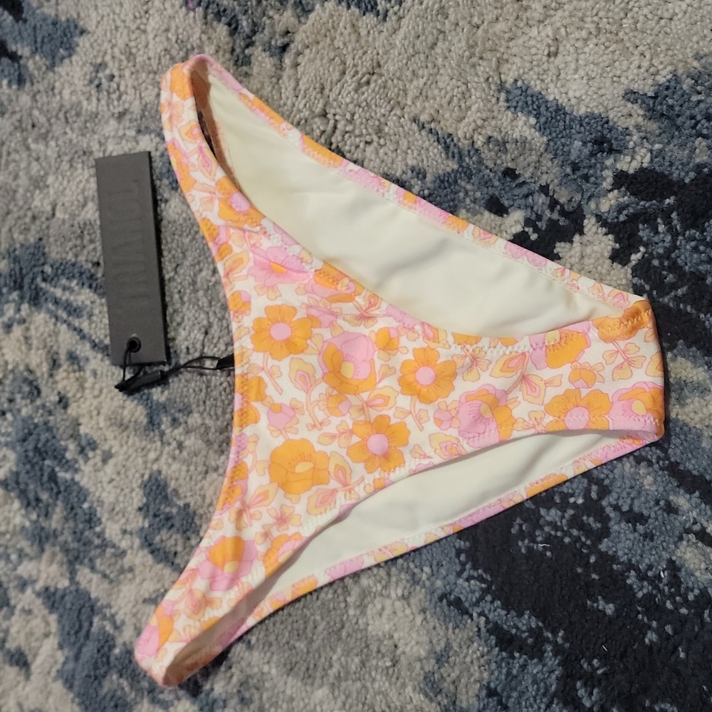 Neon pop Cheeky coverage Bathing suit bottom HIGH WAIST